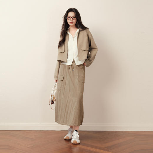 【商场同款】诗凡黎工装风夹克外套25秋新款宽松短款女3G8210591 商品图1