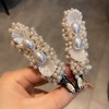 丁摩 法式小香风仿珍珠边夹女高级感重工碎发鸭嘴夹新款发卡发饰5ZF-151 商品缩略图0