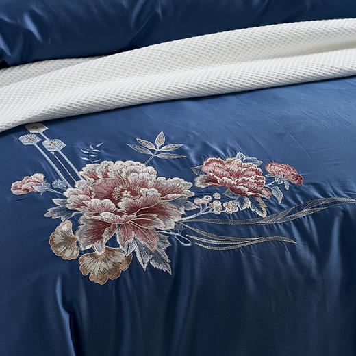 富安娜60支长绒棉四件套繁花·瑾念【分仓直发，72小时发货，周末节假日不发货】 商品图3