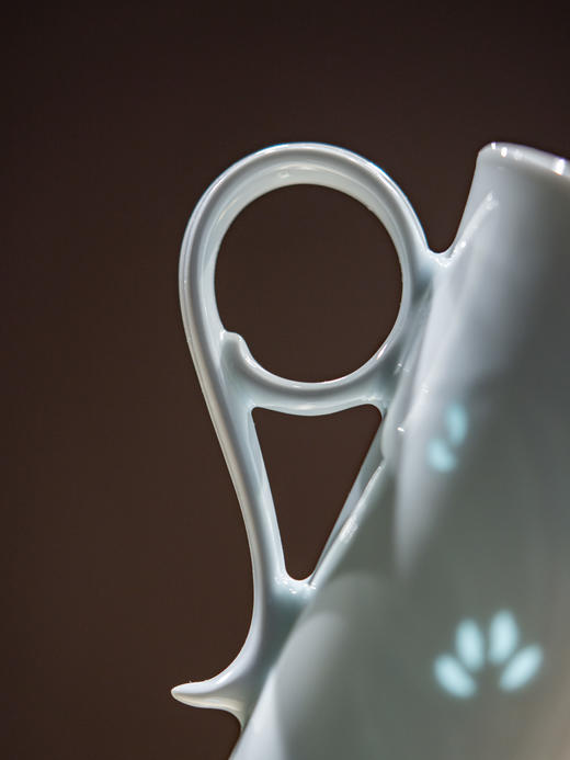 新品 富玉 |  景德镇陶瓷马克杯咖啡杯大容量影青素玲珑华夏兰韵马克杯玲珑女生高颜值伴手礼 商品图3