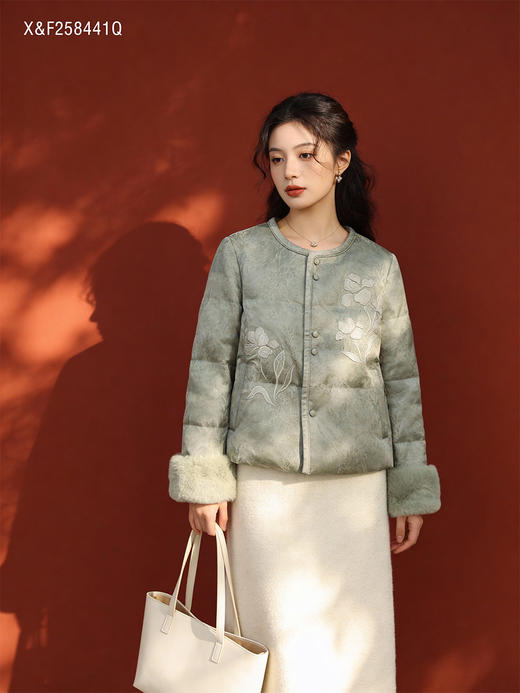 X&F258441Q羽绒服95白鸭绒 商品图2