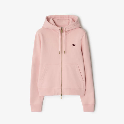 BURBERRY 巴宝莉 女士马术骑士印章印花棉质连帽卫衣 粉色 8111100 C2989 商品图0