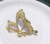 【私席真珠·新年盛宴】南洋金珍珠胸针 合金镶嵌母贝锆石 8-9mm 圆 商品缩略图2