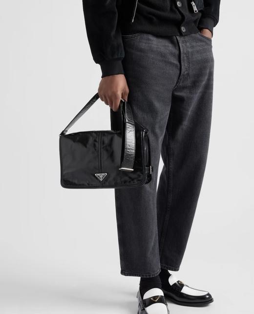 普拉达 油蜡皮单肩 soft lux 邮差包(MM) 商品图3