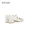 Dfuse迪芙斯2026春季新款小圆头立体格桑花小粗跟玛丽珍单鞋女鞋DFE1111016 商品缩略图14