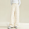 笛莎Deesha 童装女童裤子2026春新款趣味满印阔腿裤 商品缩略图0