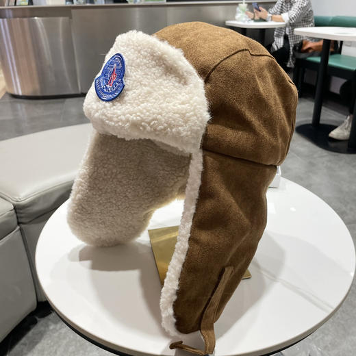 秋冬特惠💰180 蒙口冬季复古翻毛皮飞行员帽子男女保暖护脖雷锋帽加绒护耳骑行防寒帽 商品图1