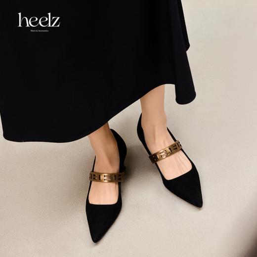 heelz设计师手工鞋履 ｜H 繁花羊皮单鞋 4.5公分 商品图1