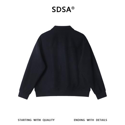 26WY41SDSA男士秋冬新款痞帅男装韩版简约拼接按扣翻领卫衣纯色百搭宽松 商品图5