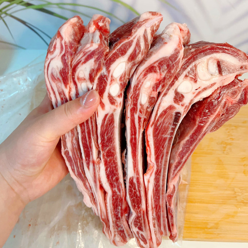 内蒙古·羔羊羊排，正宗6-8个月散养羔羊，肉质鲜嫩多汁
