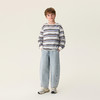 马克珍妮复古条纹男童亲肤纯棉T恤2026年春装新款560258 商品缩略图1