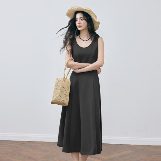 【商场同款】诗凡黎空气层无袖连衣裙25秋新款针织裙女3G7291401 商品图0