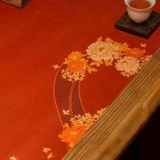 金玉满堂茶席/祥瑞迎春喜庆丝锦茶席33x250/300cm 商品图4