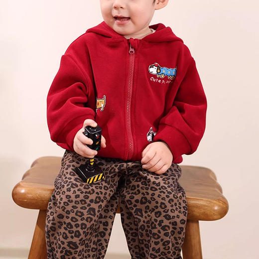 裁缝学苑TQ192儿童连帽外套纸样童装摇粒绒卫衣开衫打版裁剪图纸 商品图3