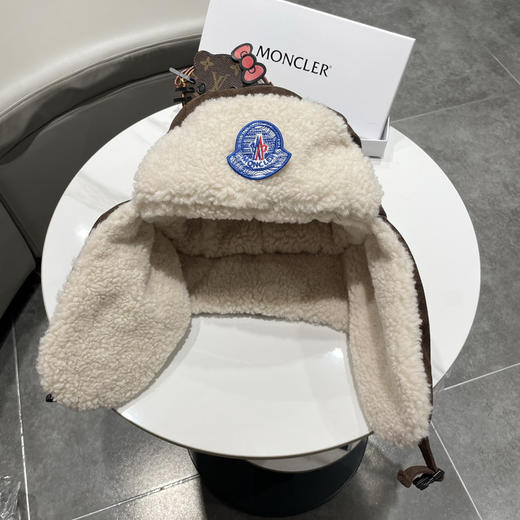 秋冬特惠💰180 蒙口冬季复古翻毛皮飞行员帽子男女保暖护脖雷锋帽加绒护耳骑行防寒帽 商品图8