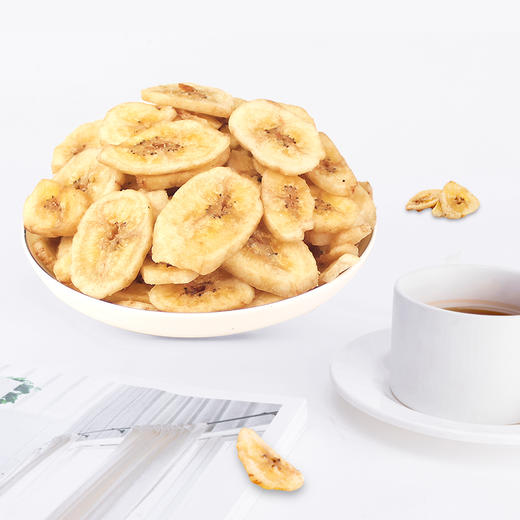 【甄选】阿甘正馔 香蕉片 香甜饱满 酥脆可口 配料干净 60g*8袋 商品图1