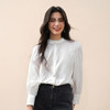 【商场同款】诗凡黎法式刺绣花边衬衫25秋新款纯棉长袖3G8221221 商品缩略图4