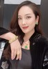 GAONAS  女士贵气绿花金色项链11681DG 商品缩略图4