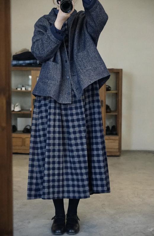 apuntob 羊毛麻复古西装外套 商品图3