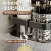 新款免打孔浴室塑料长方架淋浴房卫生间浴室单层壁挂收纳架 商品缩略图3