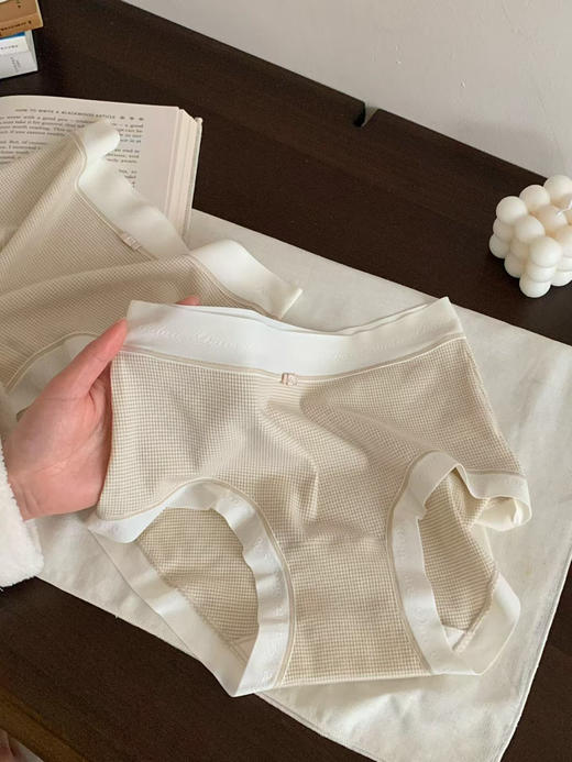 3条装！仙仙蕾丝内裤7A抑菌内裤 提花肌理千鸟格温柔清新 商品图10