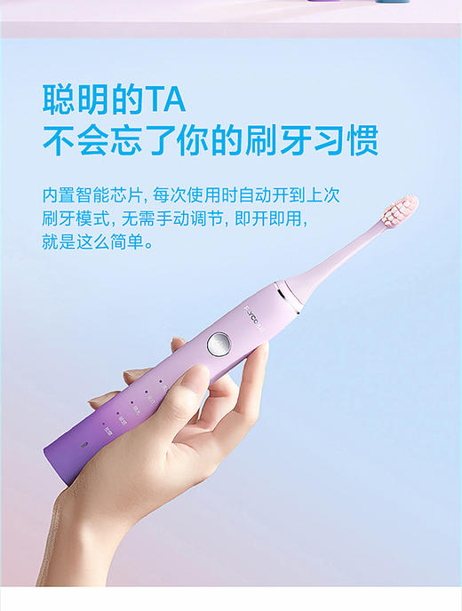 飞科（FLYCO）电动牙刷 男女款全自动声波震动软毛牙刷FT7105浪漫粉【分仓直发，72小时发货，周末节假日不发货】 商品图4
