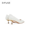 Dfuse迪芙斯2026春季新款尖头中空细跟柔软羊皮通勤高跟单鞋女鞋DFE1114020 商品缩略图13