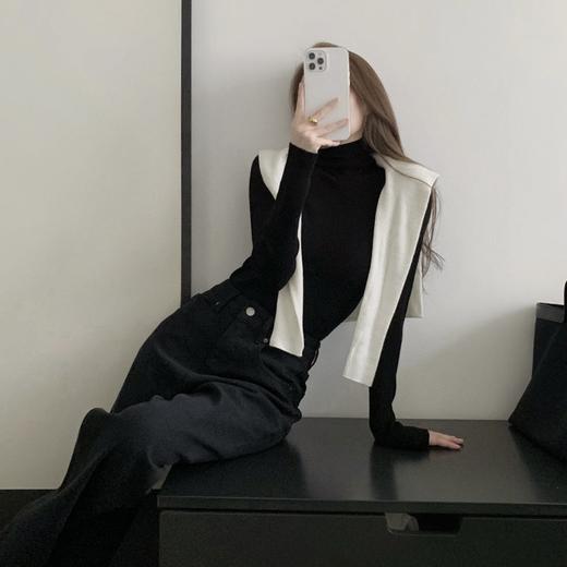 【福利清仓任选2件】Coco Aaliyah韩系中领/高领针织衫 羊毛混纺软糯亲肤舒适保暖 弹力巨佳包容不同身材 显瘦百搭自带气质 多色可选 均码90-140斤 商品图2