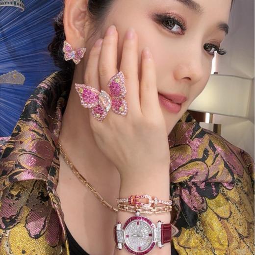 GAONAS  粉蝶仙 时尚粉色蝴蝶耳环11734EP 商品图4