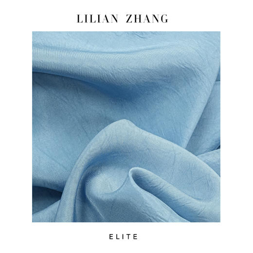 “定制”静奢风「东方禅意」“清衫仙逸”天空蓝斜襟Ａ摆长袍裙 2501113 商品图2