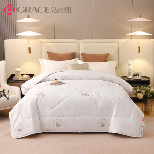 洁丽雅丨轻奢羊毛被 JLY-ZSCP021 商品图0