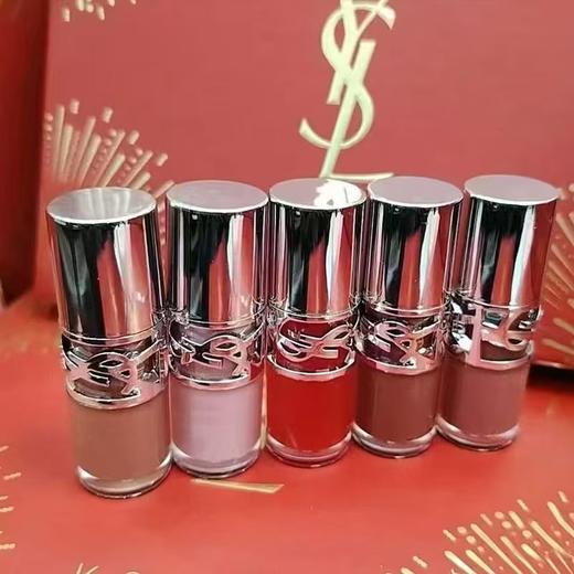 送礼袋【圣罗兰新春版礼盒】YSL圣罗兰啵啵唇冻唇蜜五件套3ml*5支 香港直邮 商品图11