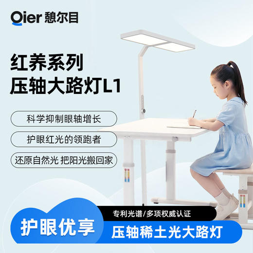 憩尔目-红养系列 压轴稀土光大路灯L1（户外级4000Lux版）憩尔目户外级大路灯 学生专用 商品图0