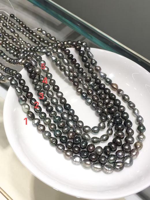 【私席真珠·新年盛宴】圆润润的Keshi黑妹，孤品各1条 商品图0