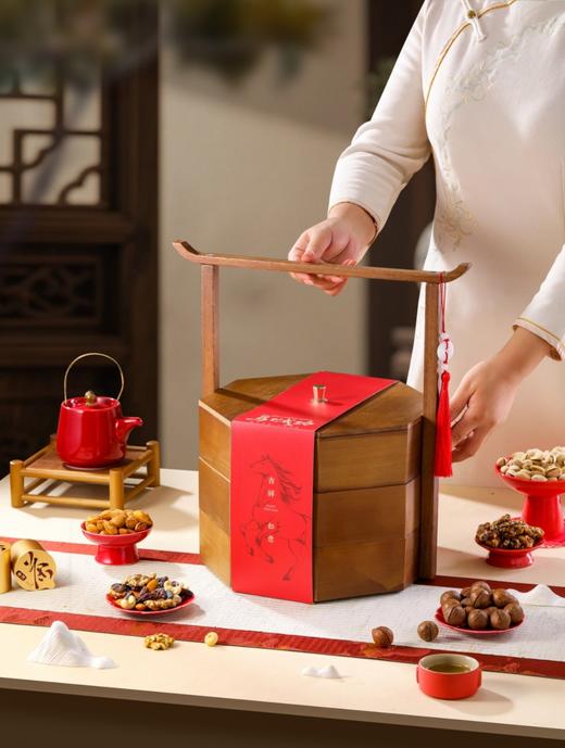 【2025中秋月饼】三层八角提篮【详情页面有月饼数量规格】【可预定备注发货时间】 商品图4