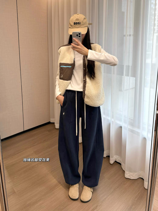 新年战马氛围感拉满镰刀两穿显瘦加绒卫裤 商品图11