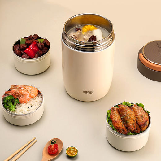 康巴赫-独立舱保温不锈钢饭提KFT-Y20L【分仓直发，72小时发货，周末节假日不发货】 商品图3