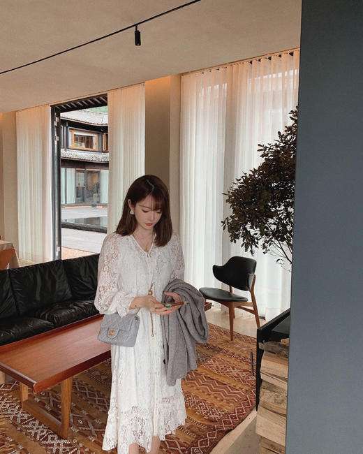 金蘑菇菇【春日奏鸣曲 连衣裙合集】~内搭蕾丝碎花裙 商品图8