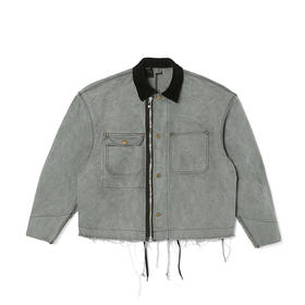 N.HOOLYWOOD WORK JACKET 水洗做旧宽松廓形工装夹克外套