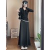 黑灰色法式鱼尾裙女秋季2026新款垂坠感高腰中长款慵懒包臀半身裙聚★为爱严选 商品缩略图3