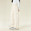 笛莎Deesha 童装女童裤子2026春新款趣味满印阔腿裤 商品缩略图1