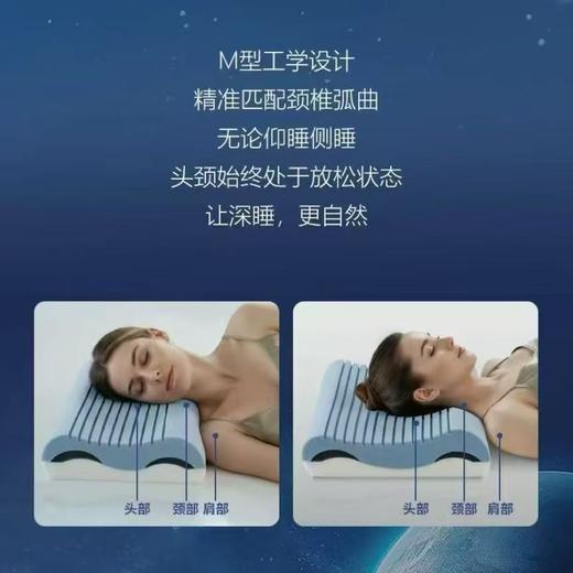 【春上新】10楼 富安娜  太空深睡护颈枕 / 灰  65cm*40cm   新品体验价 799 元   买一赠一 商品图1