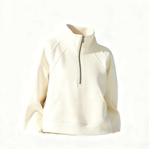 跃牌【美西西系列】半拉链烟囱领SCUBA卫衣 运动宽松百搭保暖秋冬瑜伽服WY-02 商品图4