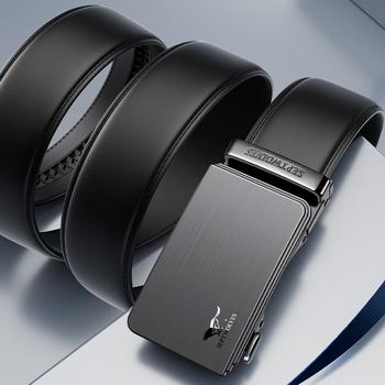 七匹狼皮带男士商务休闲自动扣新款真牛皮裤腰带送男友老公父亲生日礼物 /箱包皮具 /箱包皮具配件 /男士皮带 商品图4