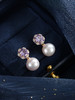 子佩集【紫宸瑶光】银S925珍珠惜王妃耳钉【MLEH021】10mm珠镀金紫锆石2601 商品缩略图6