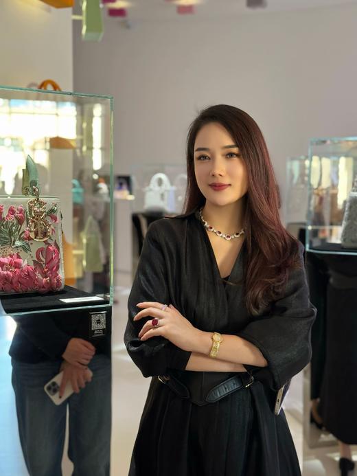 GAONAS贵气臻奢红色花朵满镶项链11801XR 商品图6