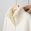 女士长绒摇粒绒保暖立领拉链夹克外套 商品缩略图2