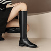 【预售5天】巨好看 不过膝高筒靴子复古长靴平底骑士靴&976-1 商品缩略图1