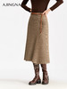 【商场同款】阿菁娜新款松弛感半身裙斜线分割高腰设计面料垂顺通勤简约氛围单品A31C113003 商品缩略图2