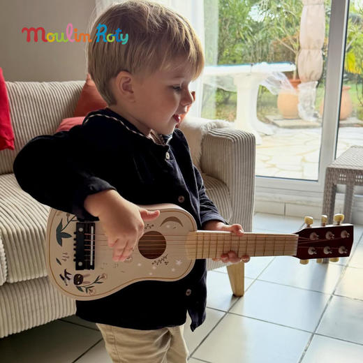 Moulin Roty  班卓琴 小狗普斯和皮鲁系列 弹奏乐器玩具 适合3岁+ 音律启蒙 法国品牌 -684090 商品图6